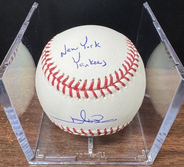 Jim Abbott Signed Autographed Inscribed Rawlings OML Baseball JSA