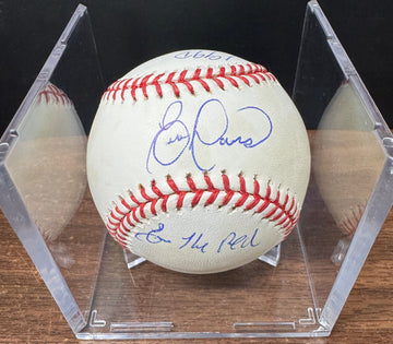 Eric Davis Signed Autographed Inscribed Rawlings OML Baseball JSA