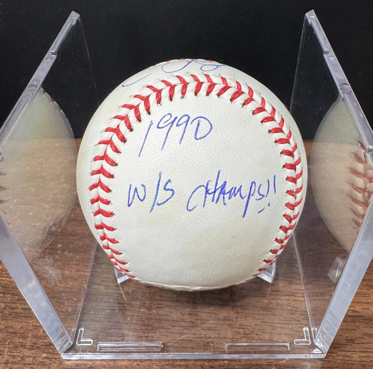 Eric Davis Signed Autographed Inscribed Rawlings OML Baseball JSA