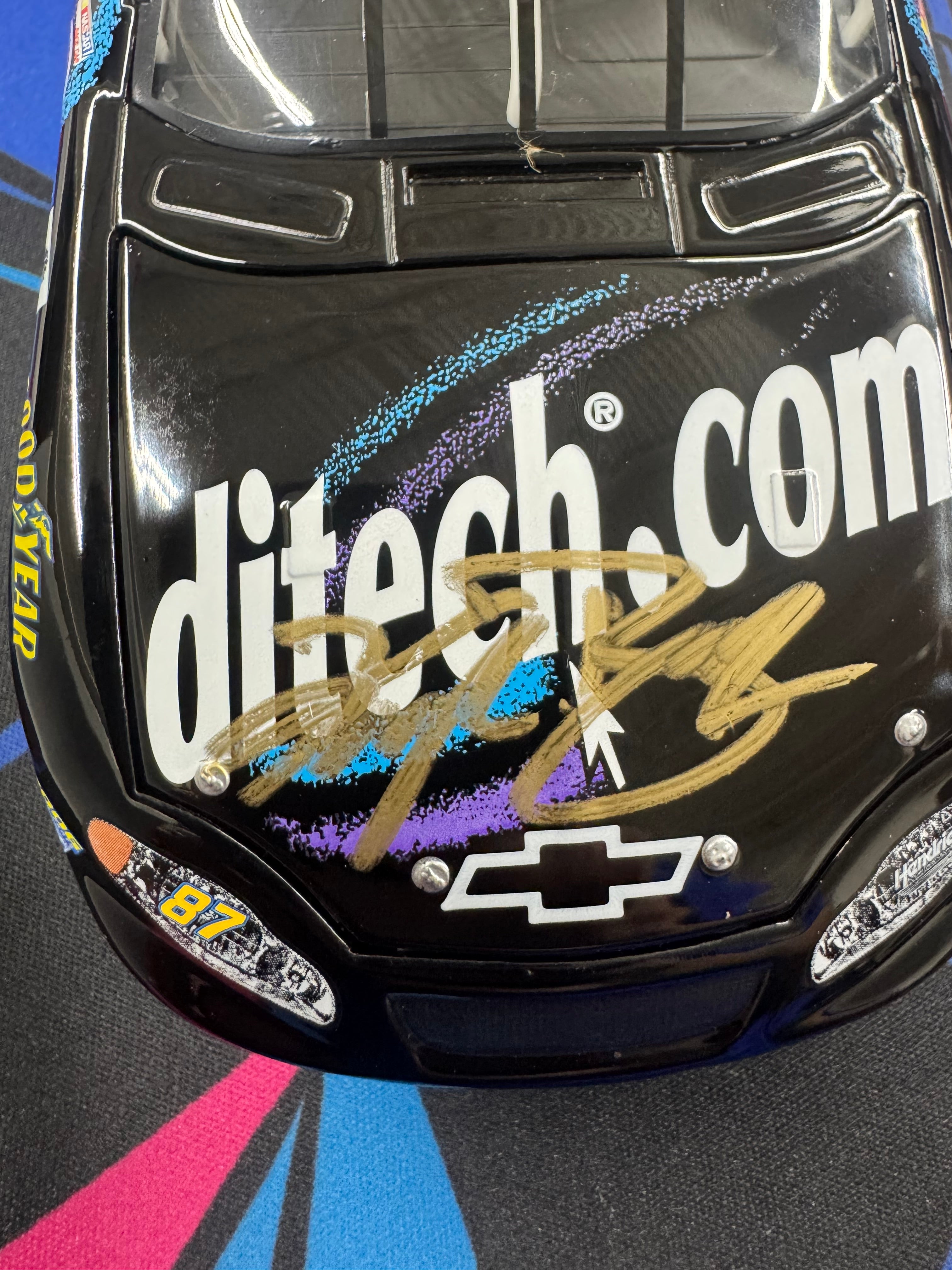 Kyle Busch #87 ditech.com Autographed Signed Action Racing 1:24 Diecast Car