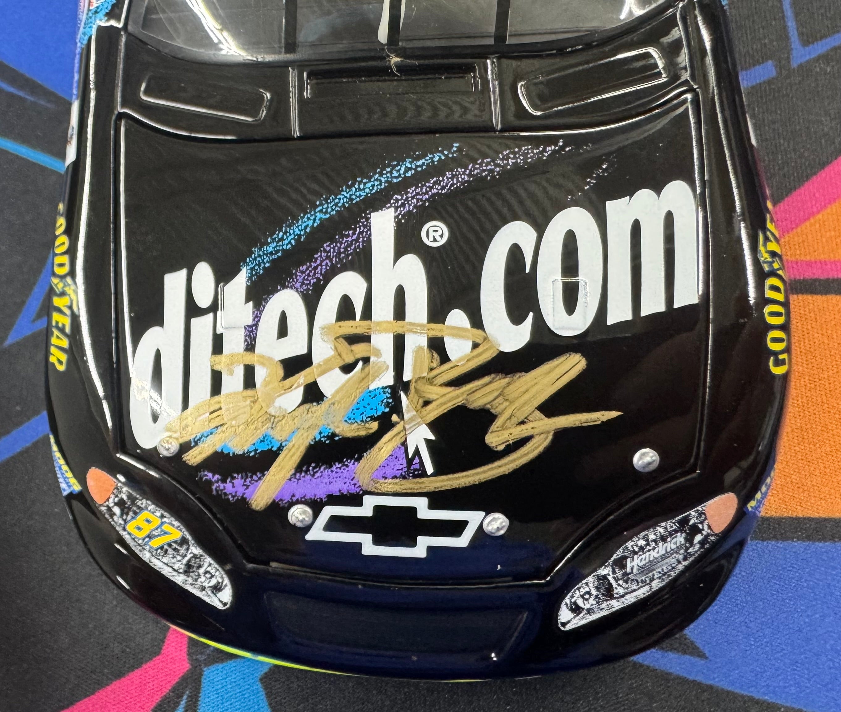 Kyle Busch #87 ditech.com Autographed Signed Action Racing 1:24 Diecast Car