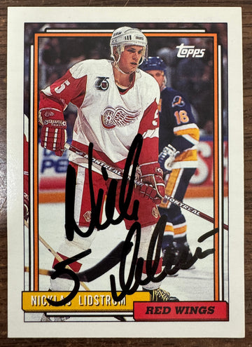 1992/93 Topps Nick Lidstrom #440 Signed Autographed JSA