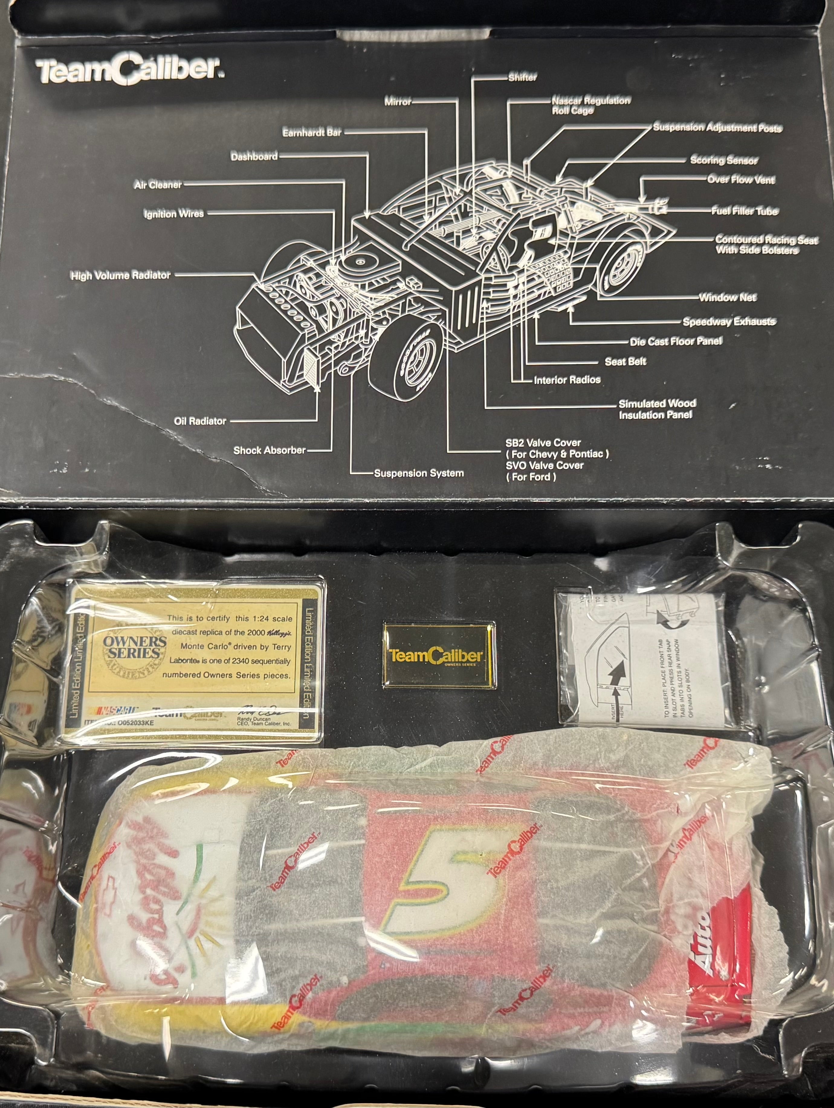 Terry Labonte #5 Kellogg's Racing 2000 Team Caliber 1:24 Diecast Car /2340