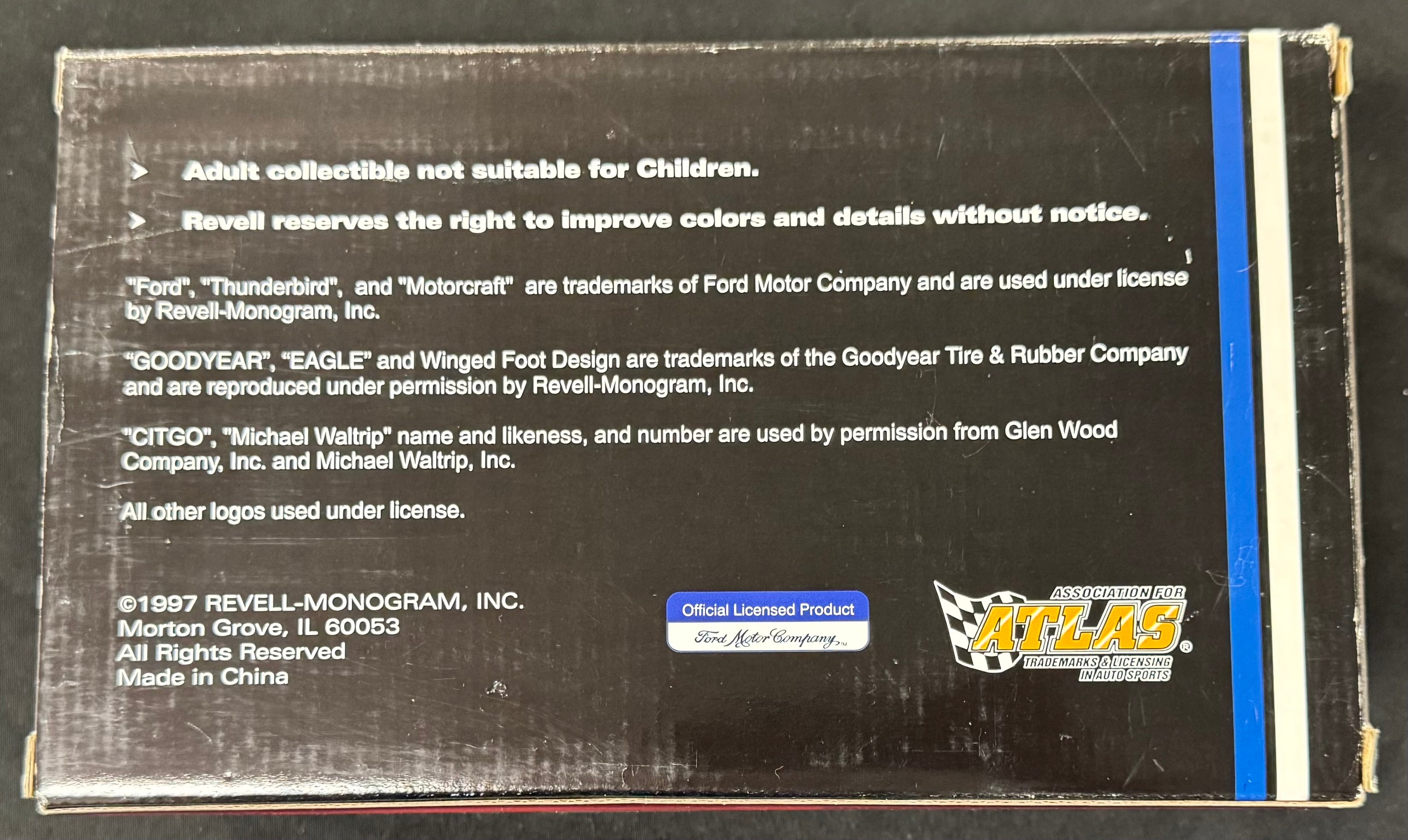 Michael Waltrip #21 Citgo Classic Ford Thunderbird 1997 Revell 1:24 Diecast Car