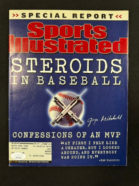 George Mitchell Signed Autographed 2002 Sports Illustrated Magazine JSA