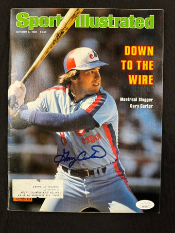 Gary Carter Signed Autographed 1980 Sports Illustrated Magazine JSA