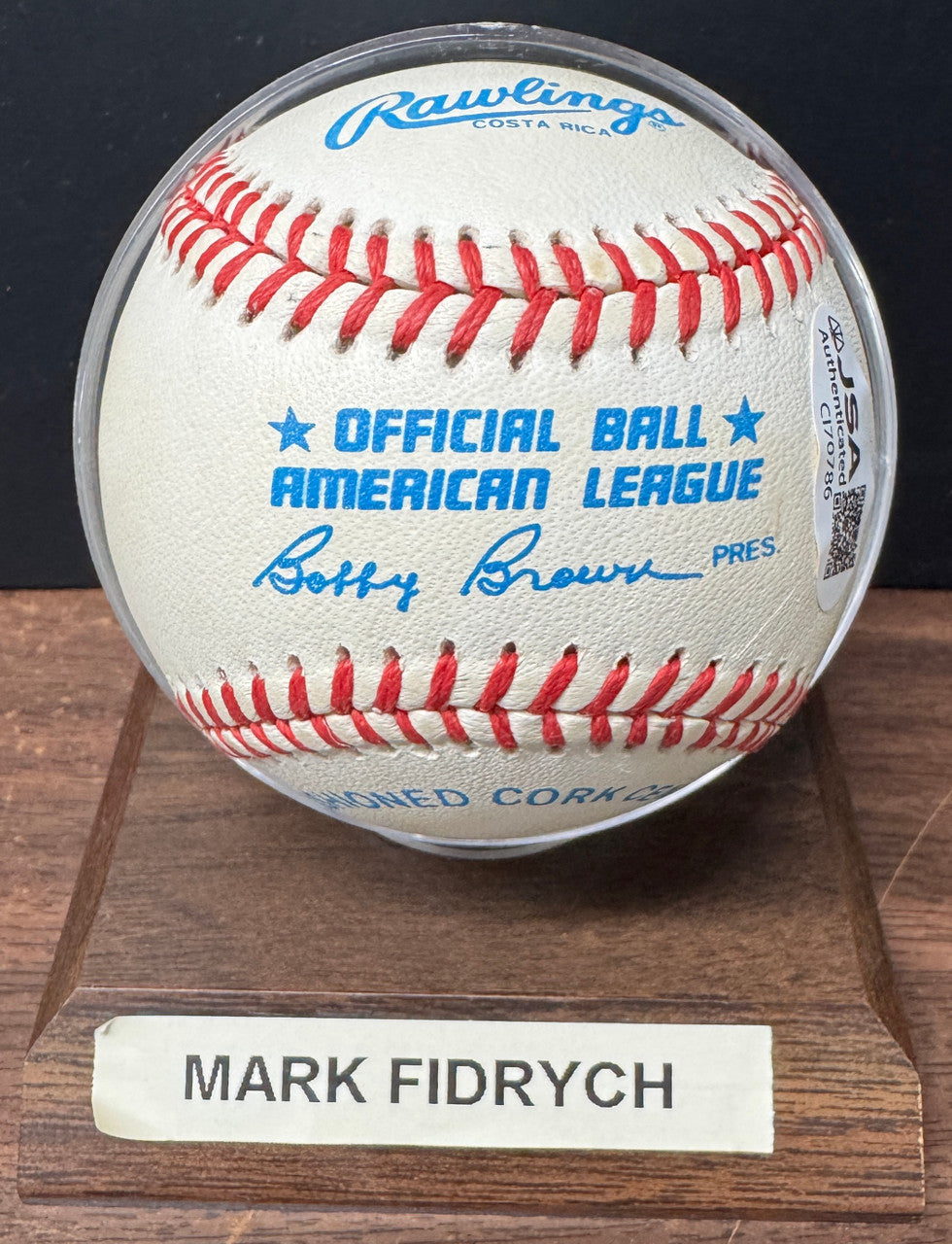 Mark Fidrych Signed Autographed Rawlings OAL Baseball JSA