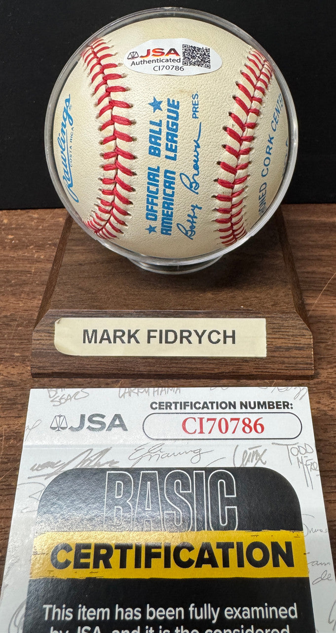 Mark Fidrych Signed Autographed Rawlings OAL Baseball JSA
