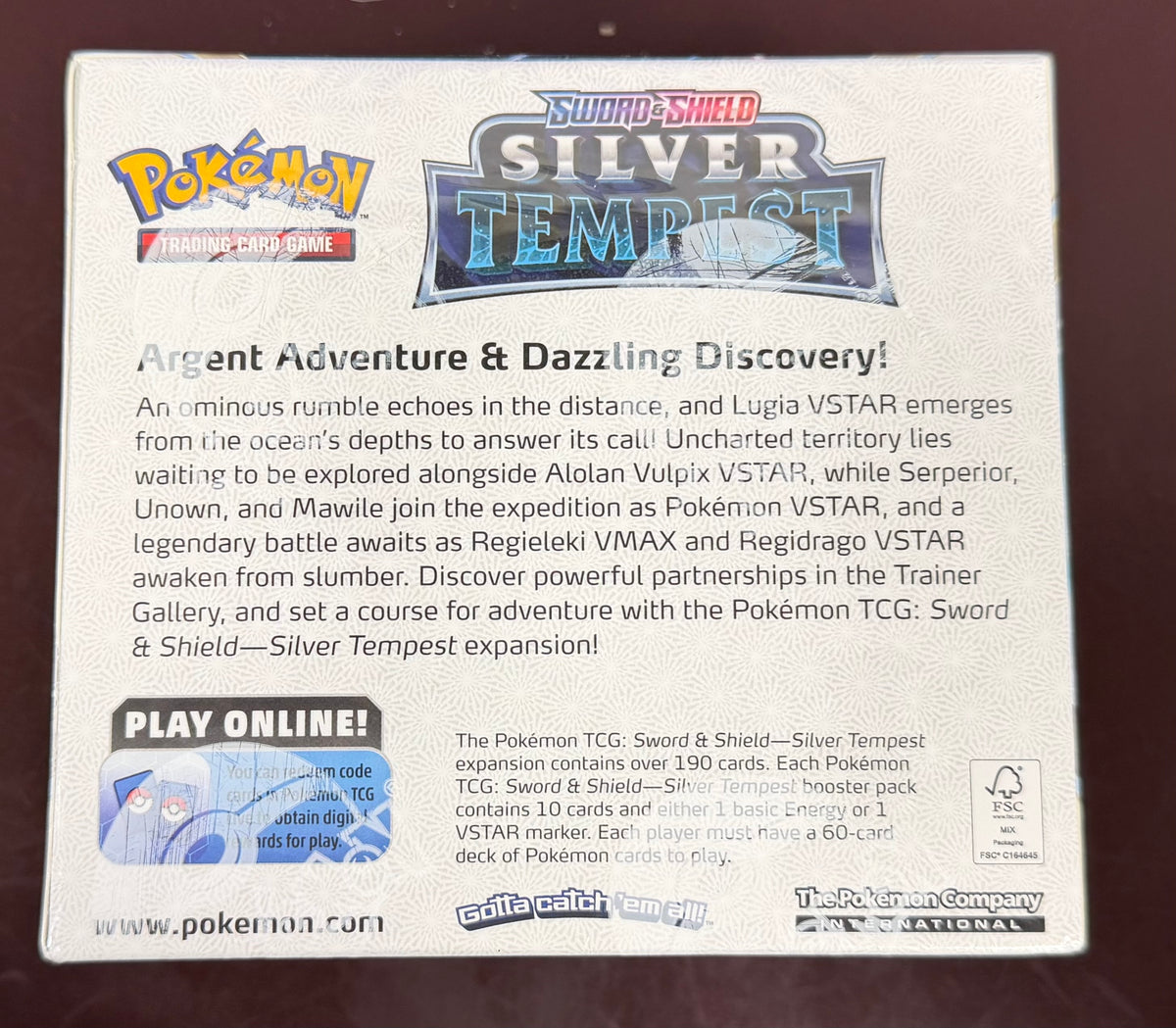 Pokemon: Silver Tempest Booster Box