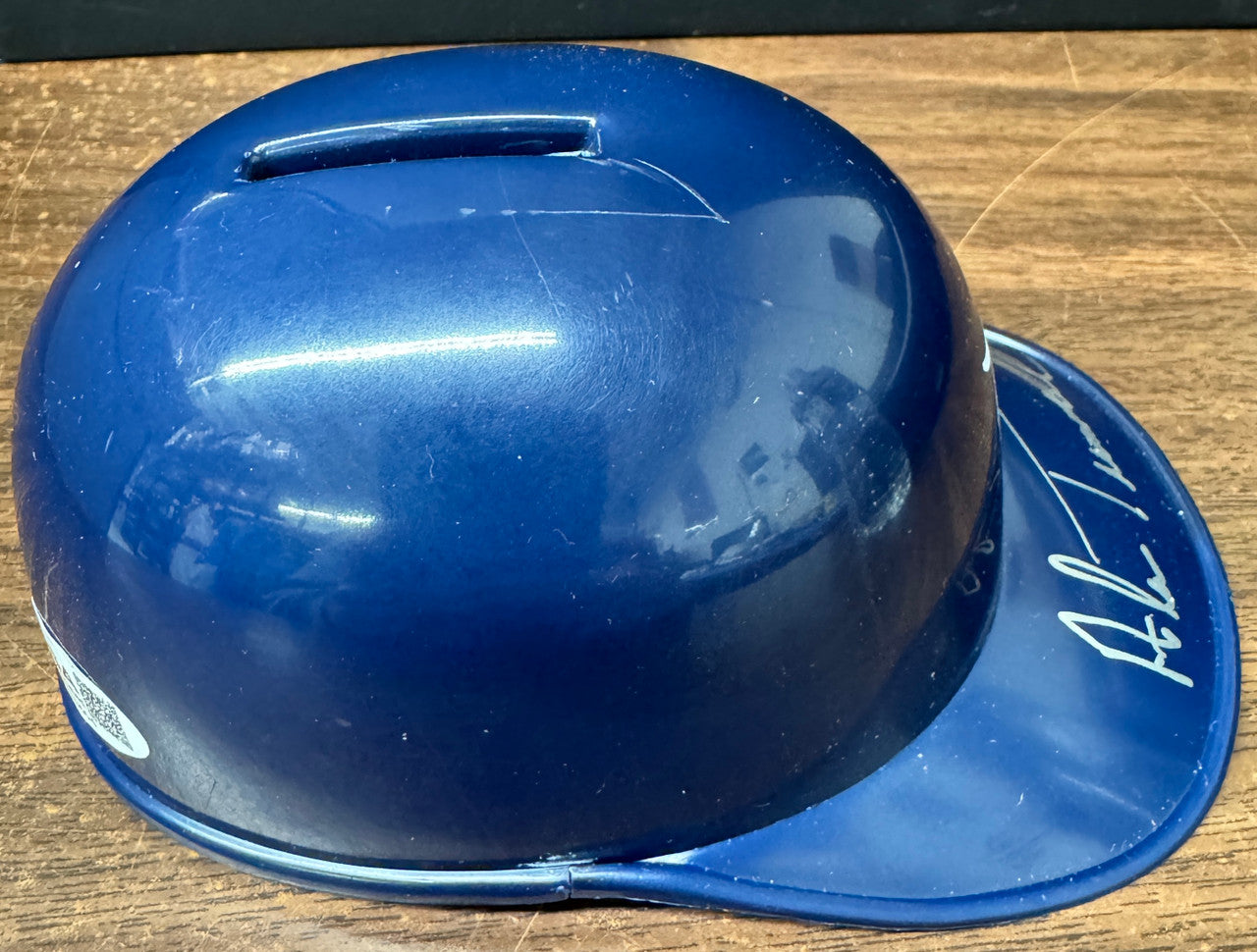 Alan Trammell Signed Autographed Mini Detroit Tigers Helmet Coin Bank JSA