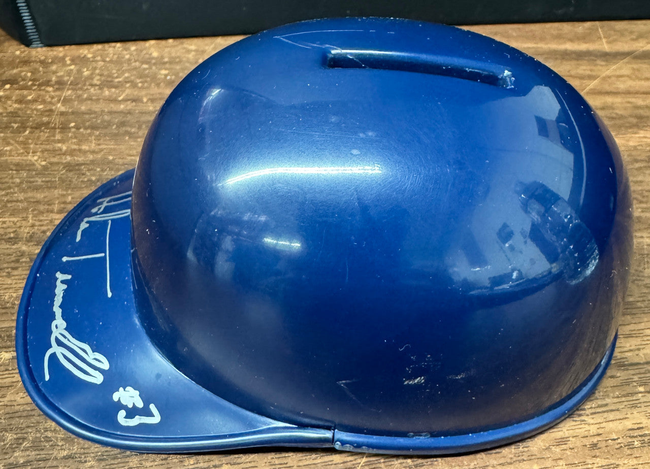 Alan Trammell Signed Autographed Mini Detroit Tigers Helmet Coin Bank JSA