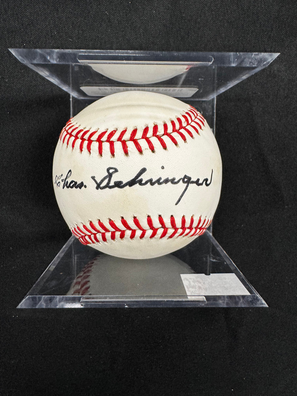 Charlie Gehringer Signed Autographed Rawlings OAL Baseball JSA