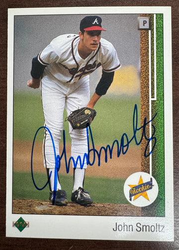 1989 Upper Deck John Smoltz #17 Signed Autographed JSA