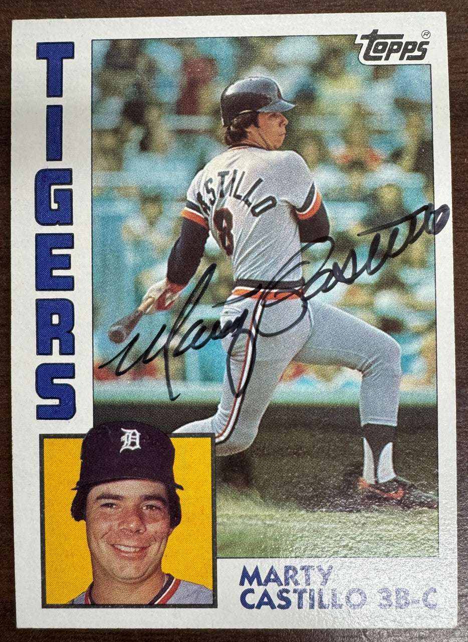 1984 Topps Marty Castillo #303 Signed Autographed JSA
