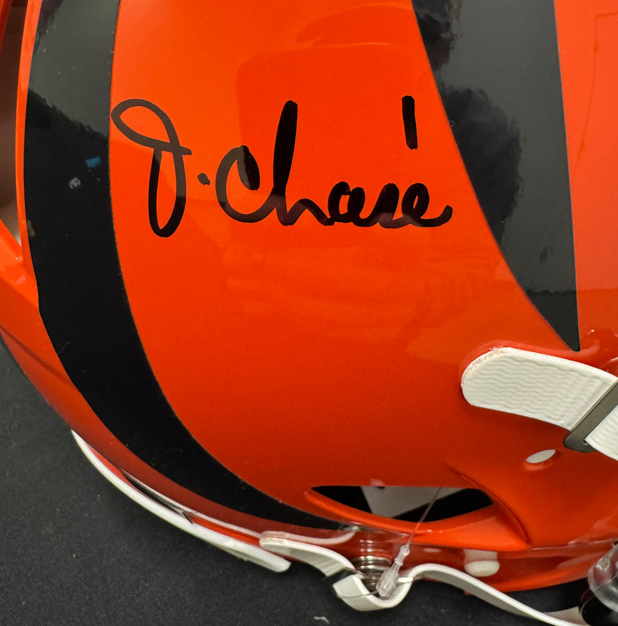Ja'Marr Chase Signed Autographed Riddell Speed Authentic FS Helmet Beckett