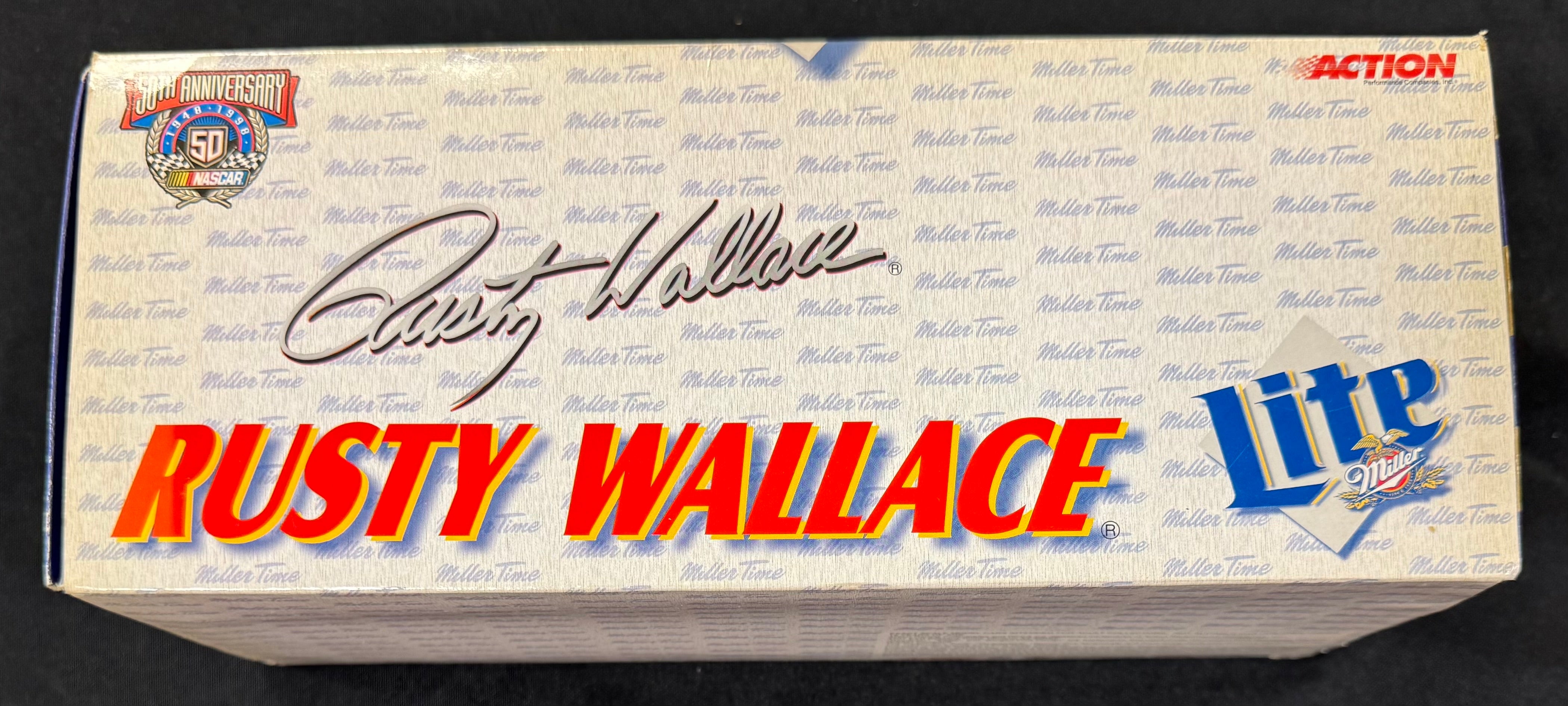 Rusty Wallace #2 Miller Lite Bank 1998 Action Racing 1:24 Diecast Car /2500