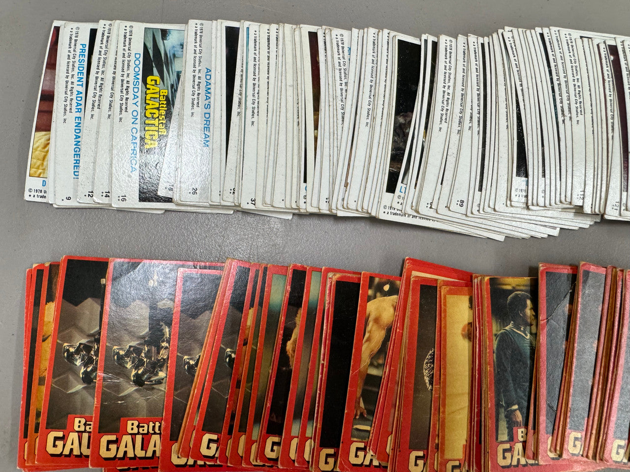 1978 Topps Battlestar Galactica Vintage Card Lot (168) Poor