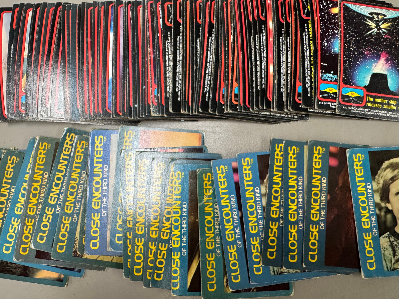 1978 Topps Close Encounters of the Third Kind Vintage Card Lot (120) Poor
