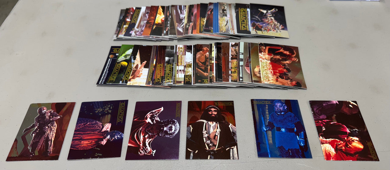 1996 Dart Battlestar Galactica Complete Set (72) W/ Gold Foil Set (6) EX