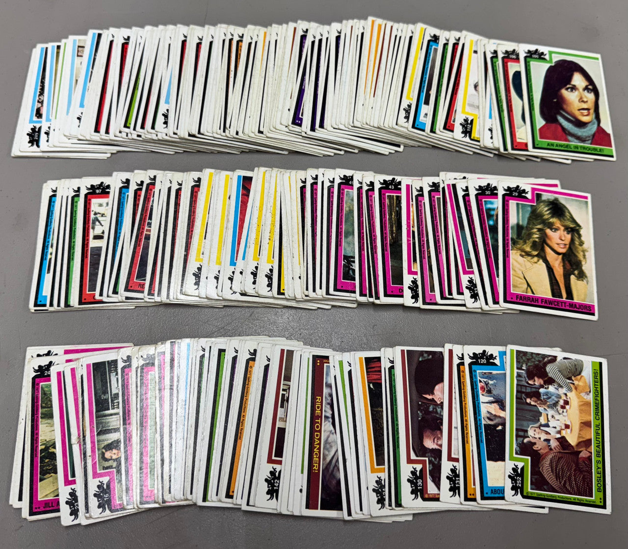 1977 Topps Charlie's Angels Vintage Card Lot (254) Poor