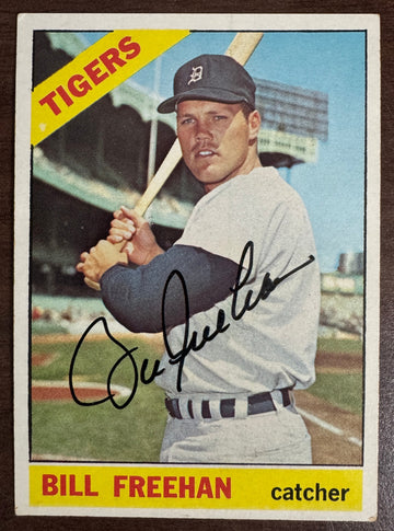 1966 Topps Bill Freehan #145 Signed Autographed JSA
