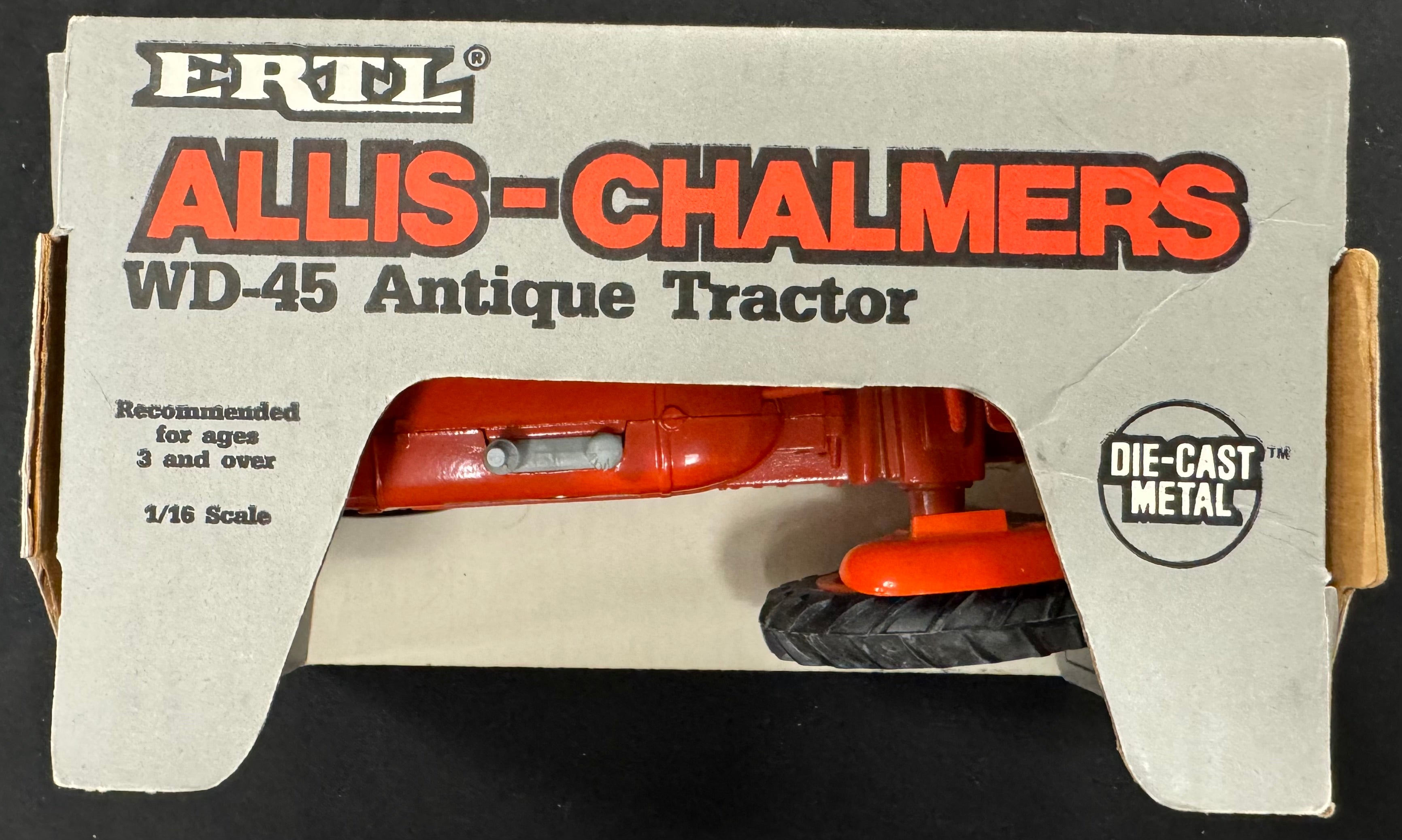 1985 ERTL Allis-Chalmers WD-45 Diecast 1:16 Tractor With Box