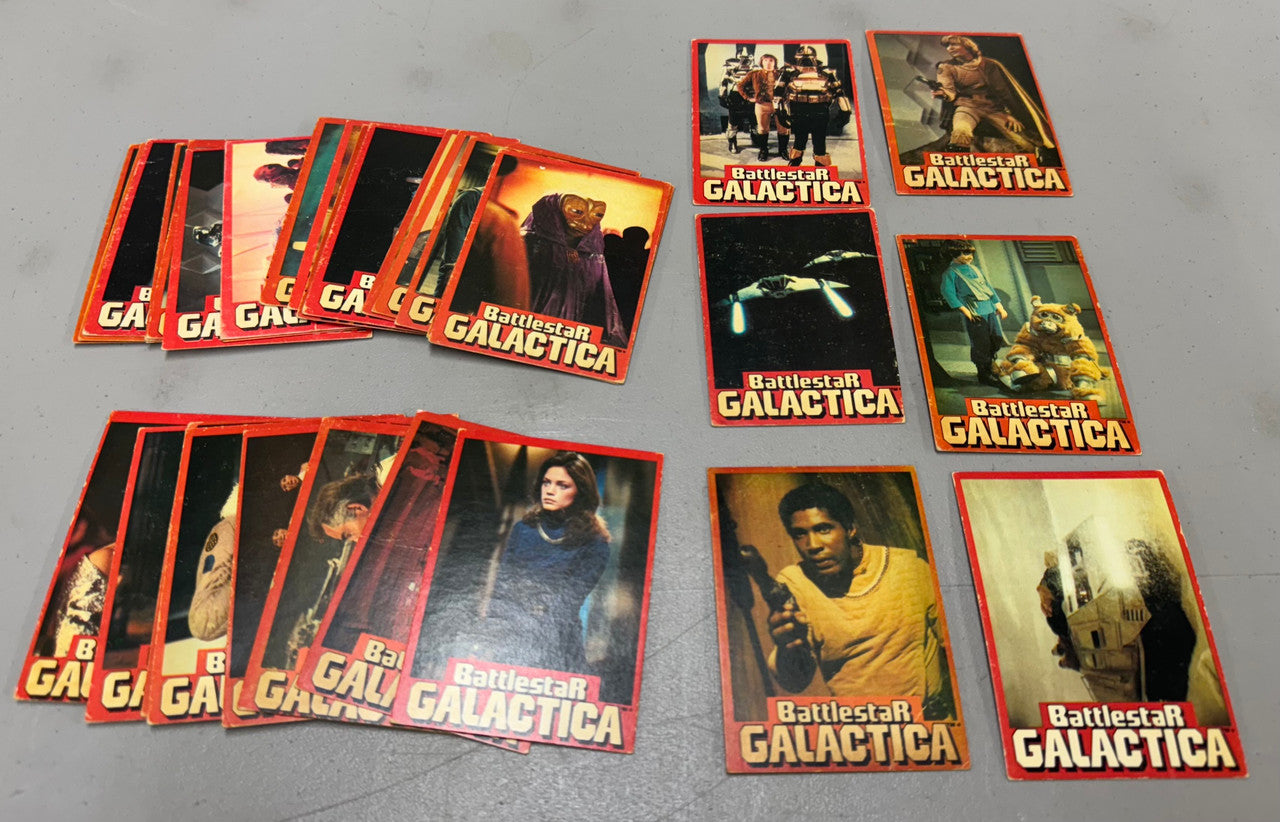 1978 Battlestar Galactica Wonderbread Complete Set (36) Poor