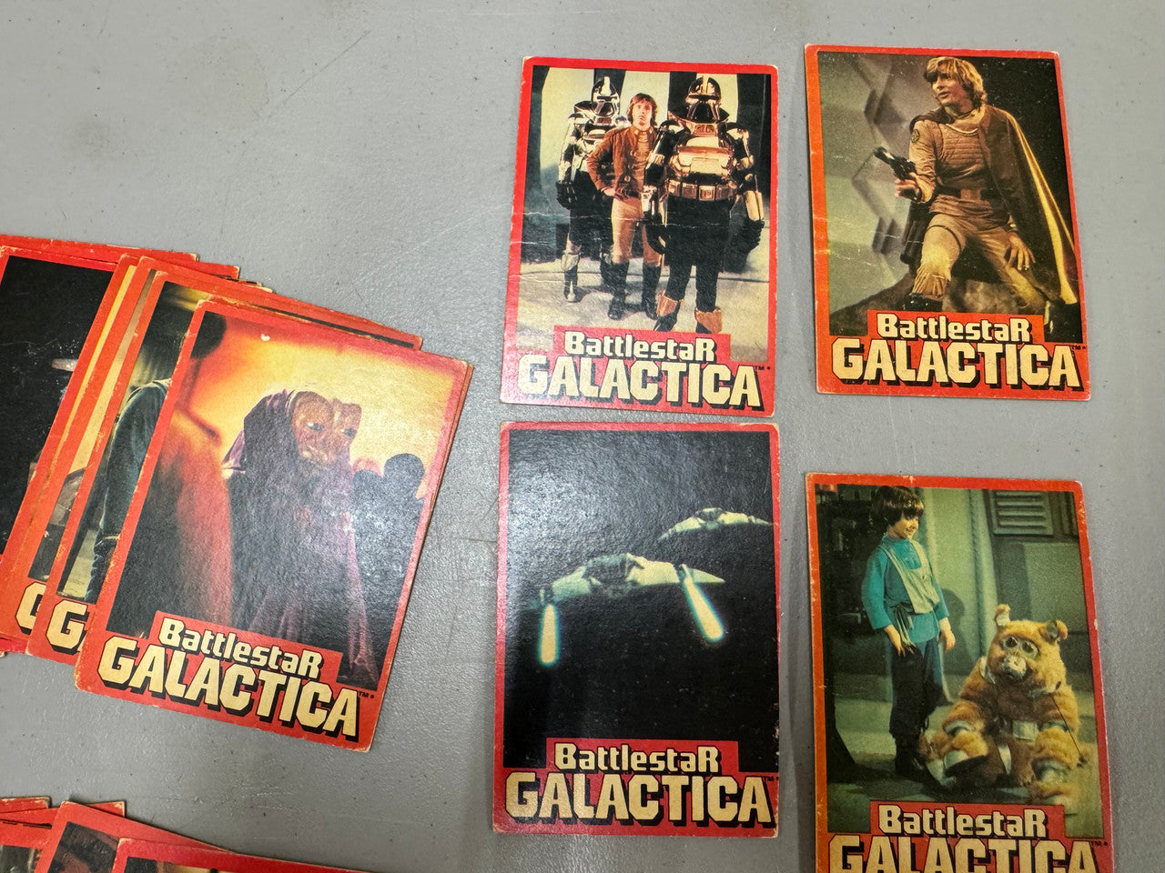 1978 Battlestar Galactica Wonderbread Complete Set (36) Poor