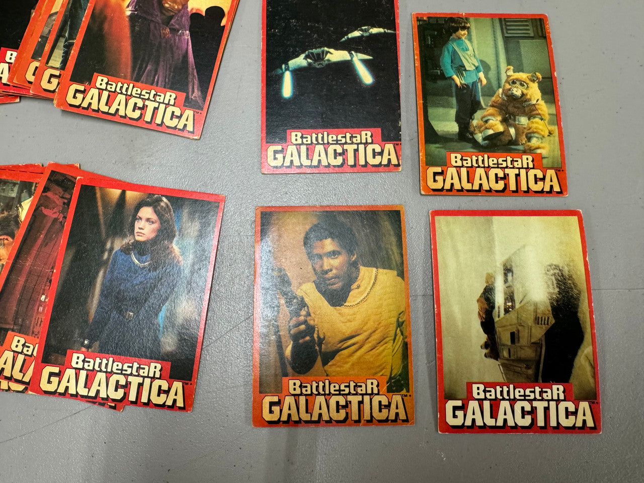 1978 Battlestar Galactica Wonderbread Complete Set (36) Poor