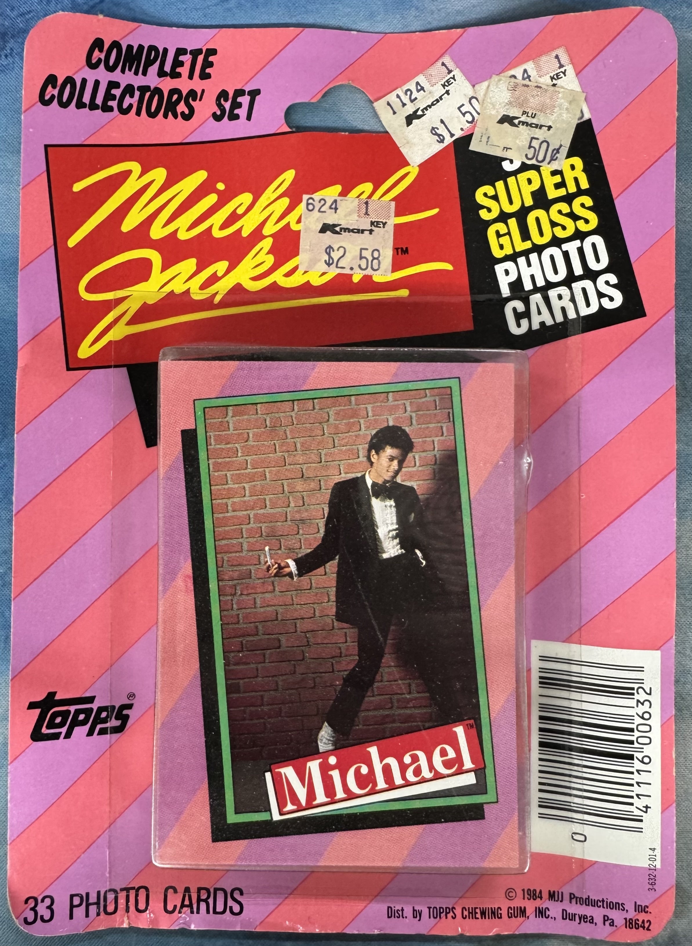 1984 Topps Michael Jackson Complete Collector's Set Sealed