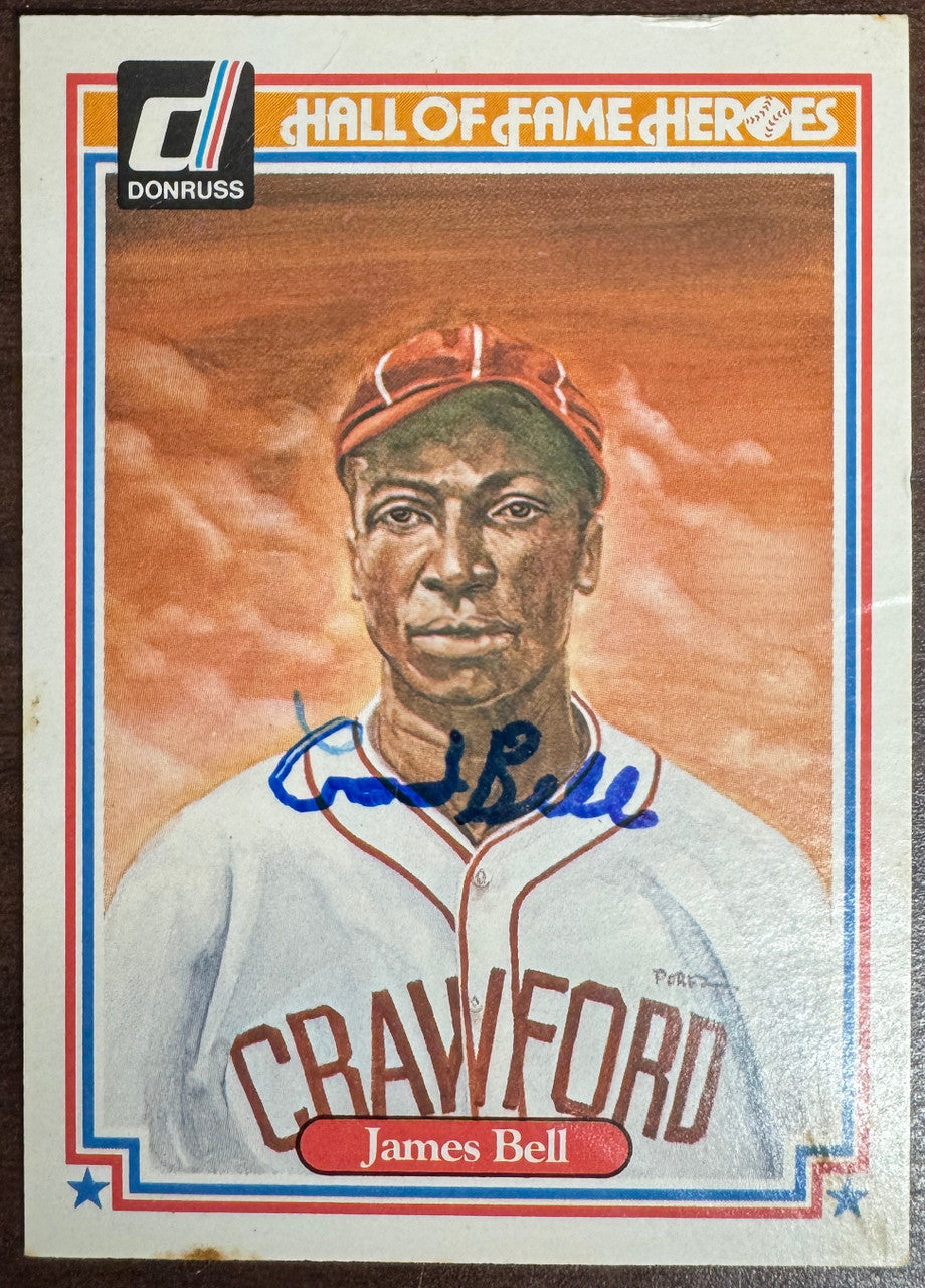 1983 Donruss James "Cool Papa" Bell HoF Heroes #25 Signed Autographed JSA