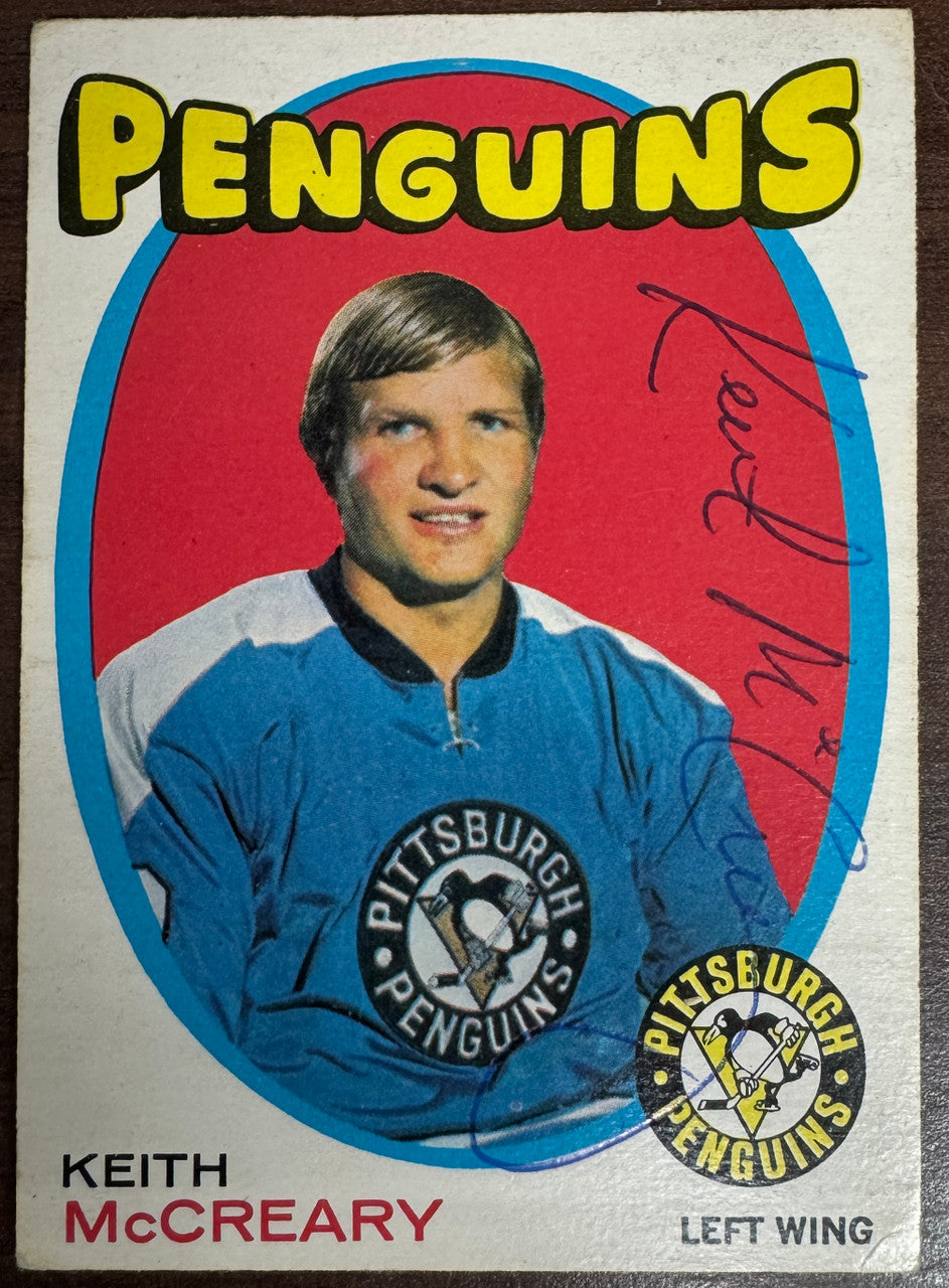 1971/72 O-Pee-Chee Keith McCreary #188 Signed Autographed JSA