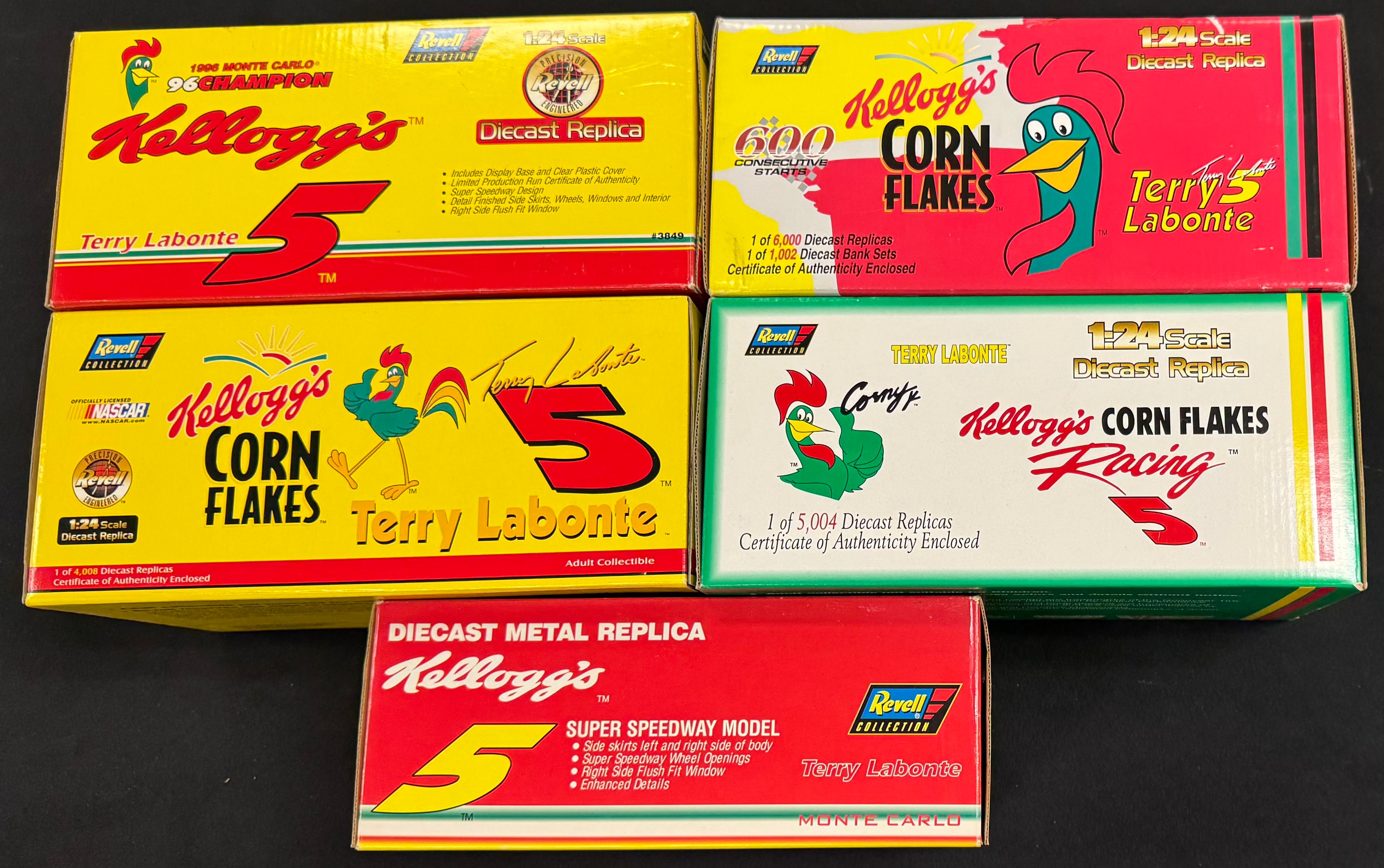 Terry Labonte #5 Kellogg's Corn Flakes Corny Racing Revell 1:24 Diecast Car Lot