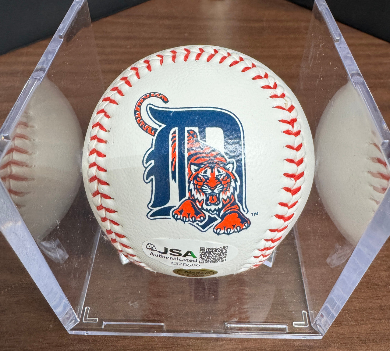 Alan Trammell Signed Autographed Detroit Tigers Logo Baseball JSA