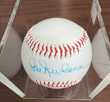 Hal Newhouser Signed Autographed Detroit Tigers Logo Baseball JSA