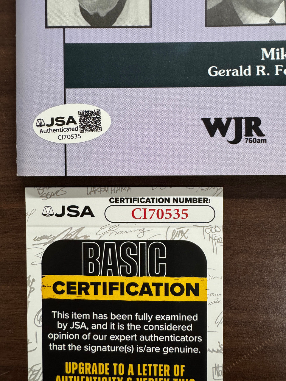 Tommy Lasorda Signed Autographed Michigan Sports HoF Program JSA