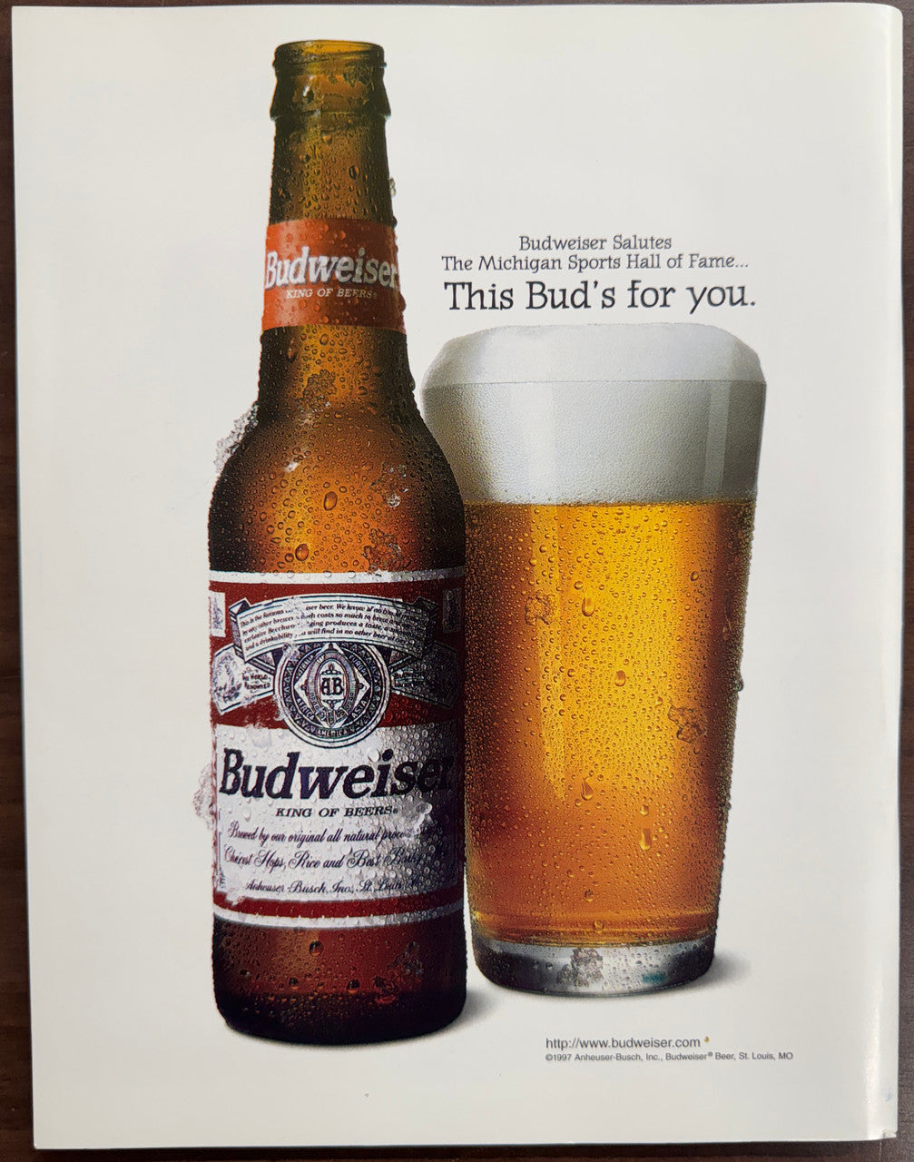 Tommy Lasorda Signed Autographed Michigan Sports HoF Program JSA