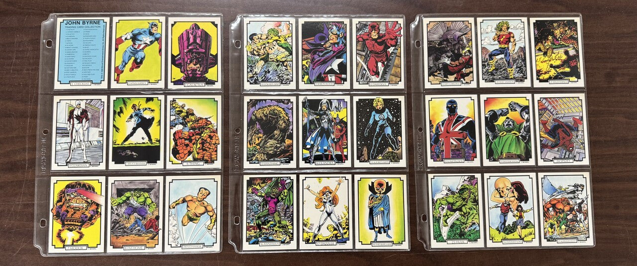 1989 Marvel Comic Images John Byrne Complete Card Set (45) NM