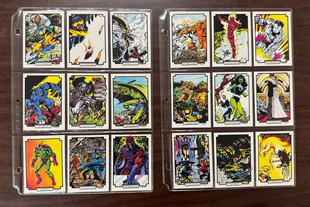 1989 Marvel Comic Images John Byrne Complete Card Set (45) NM
