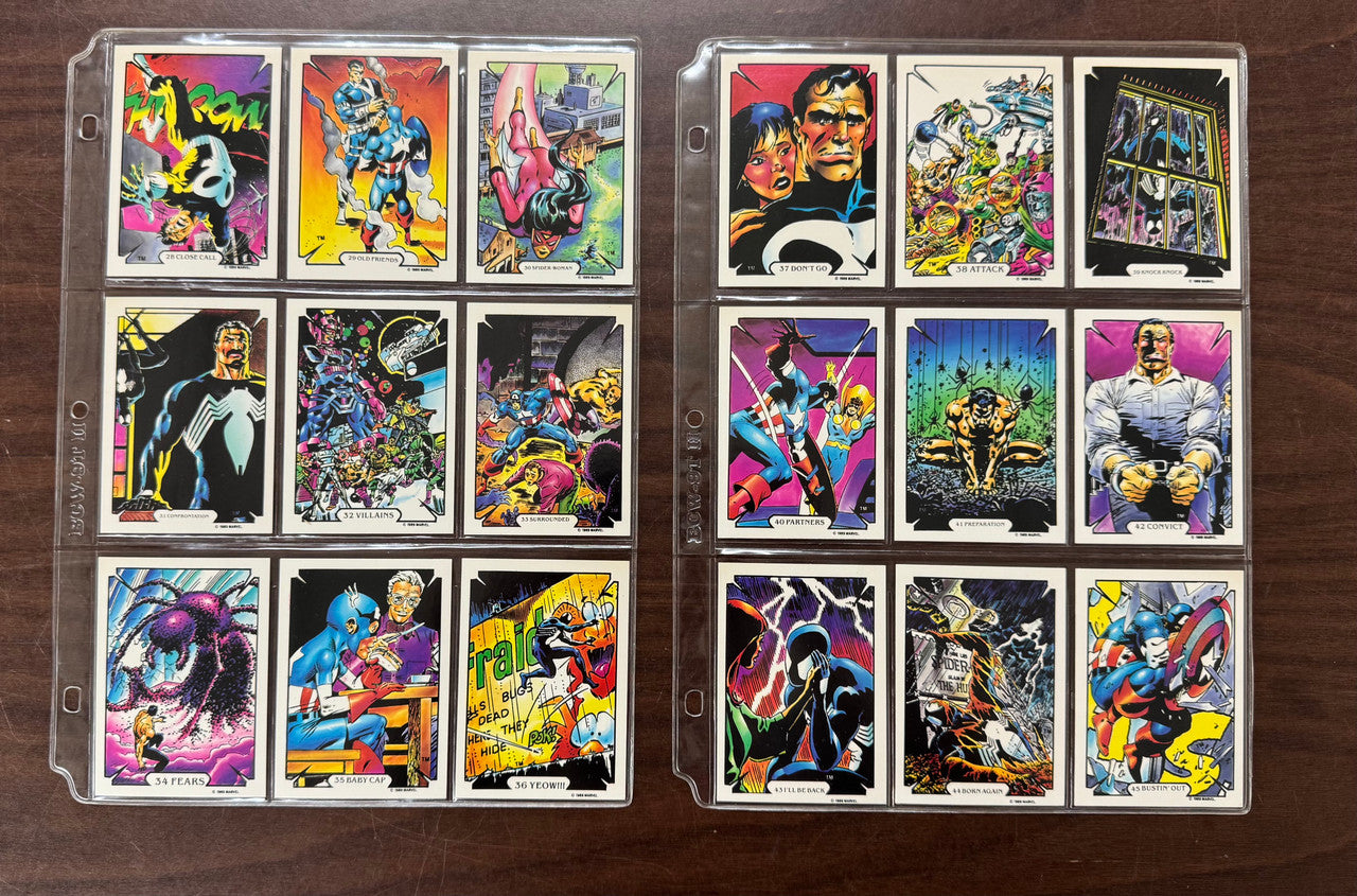 1989 Marvel Comic Images Mike Zeck Complete Card Set (45) NM