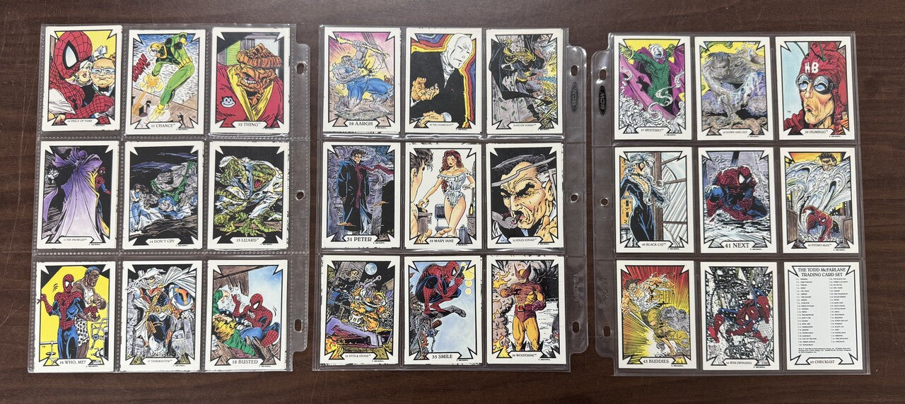 1989 Marvel Comic Images Todd McFarlane Complete Card Set (45) NM