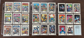 1990 Marvel Comic Images Captain America Complete Card Set (45) NM
