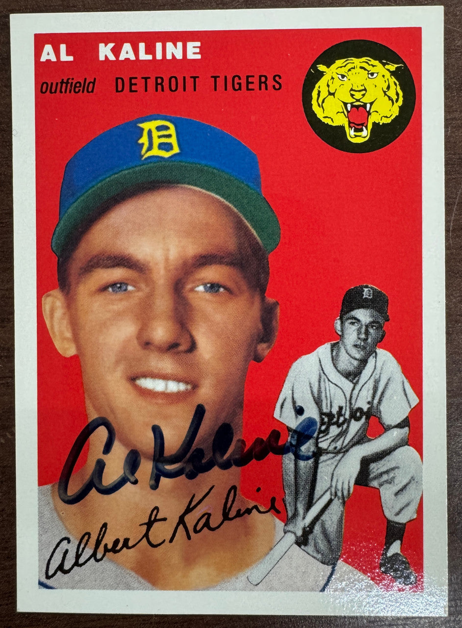 Al Kaline Signed Autographed 2001 Topps Archives '54 Reprint JSA