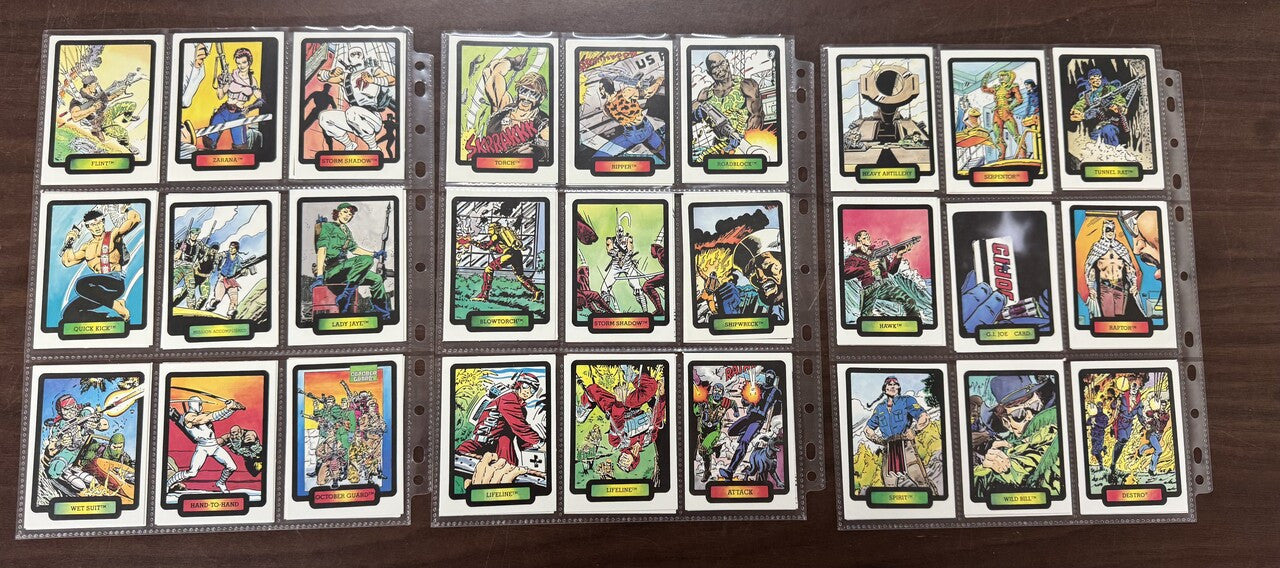1987 Hasbro Comic Images G.I.Joe Complete Card Set (55) NM
