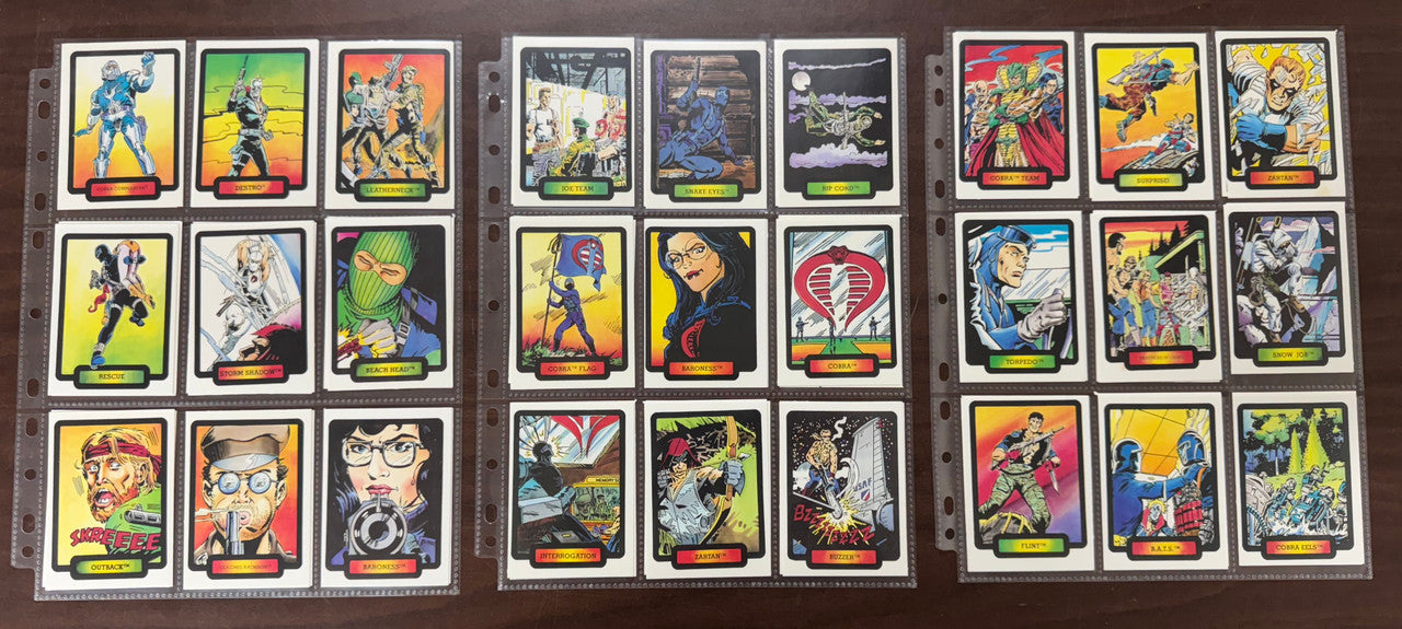 1987 Hasbro Comic Images G.I.Joe Complete Card Set (55) NM