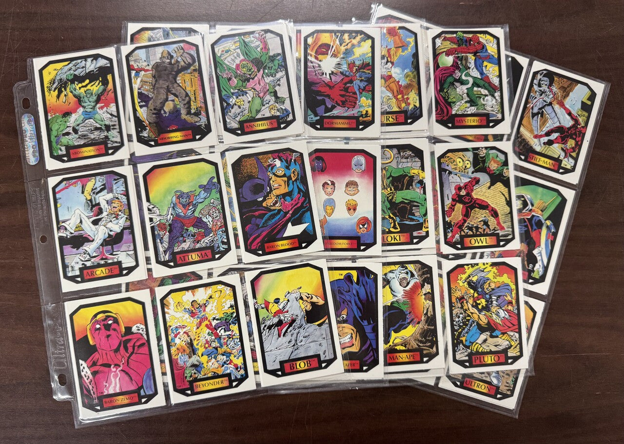 1987 Marvel Comic Images Colossal Conflicts Series 2 Complete Card Set (90) NM
