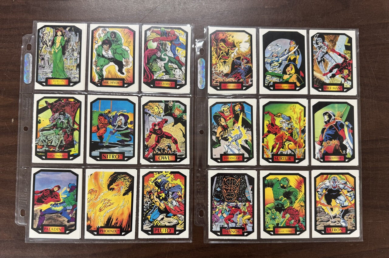 1987 Marvel Comic Images Colossal Conflicts Series 2 Complete Card Set (90) NM