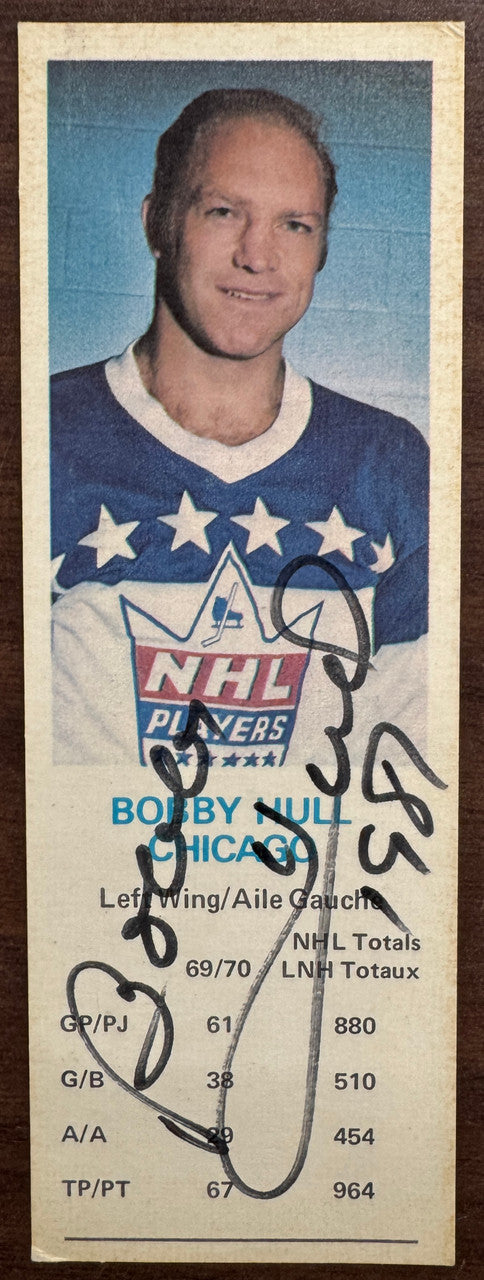 Bobby Hull Signed Autographed Dad's Cookies JSA