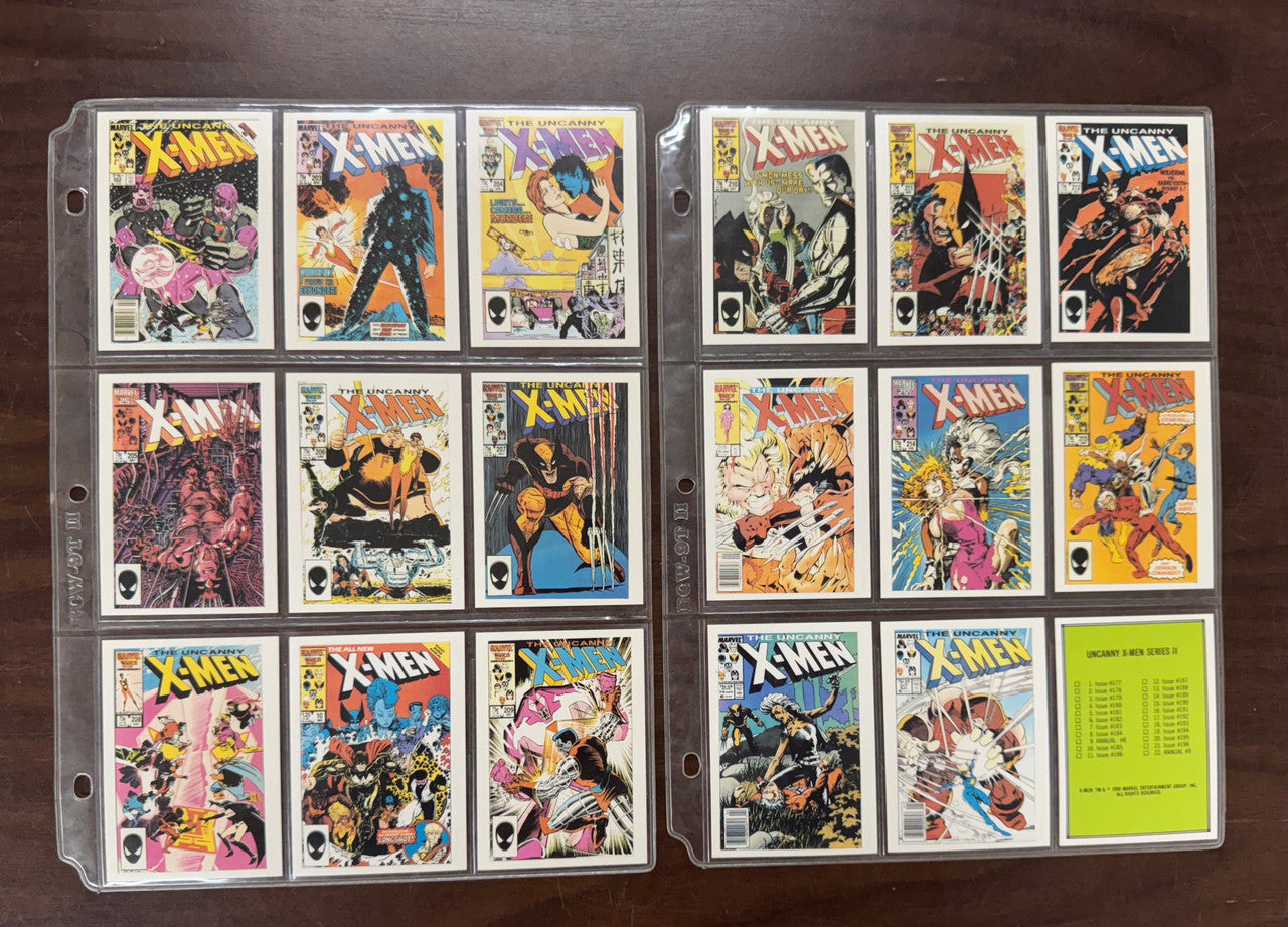 1990 Marvel Comic Images Uncanny X-Men Series II Complete Card Set (45) NM