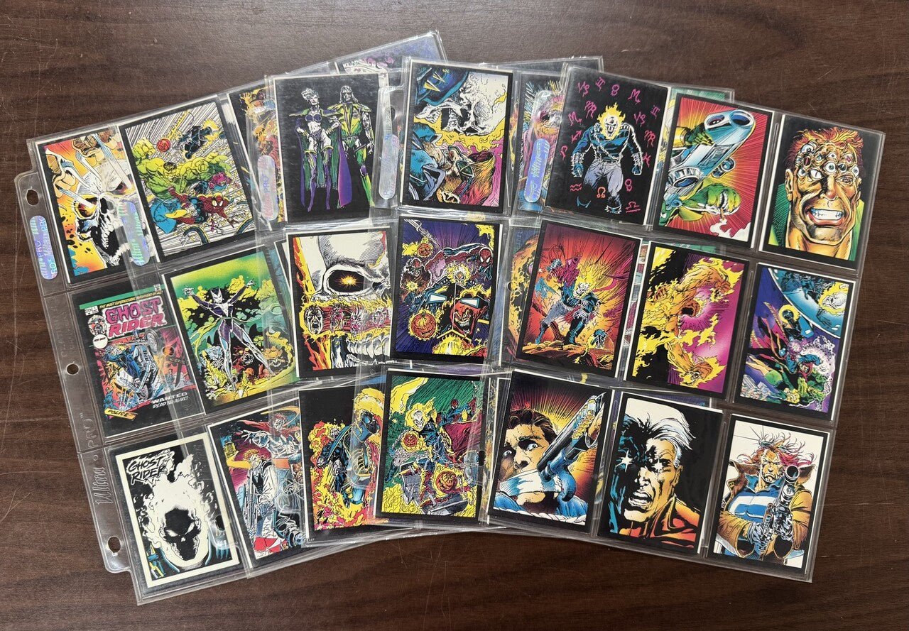 1992 Marvel Comic Images Ghost Rider II Complete Set (78) Plus G1-10 Inserts NM